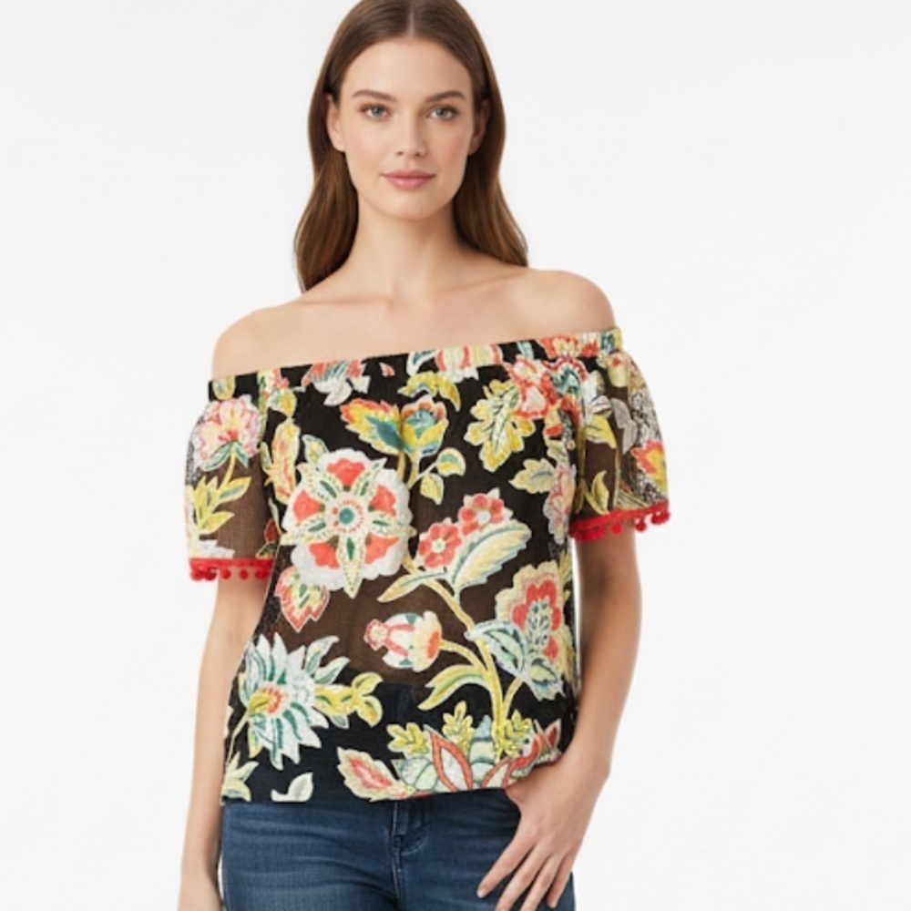 Floral Off-Shoulder Top size small